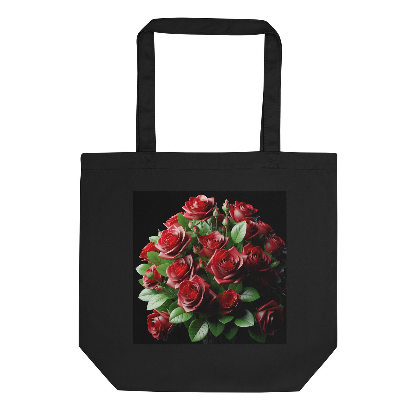 Eco Tote Bag Red Rose Bouquet 1