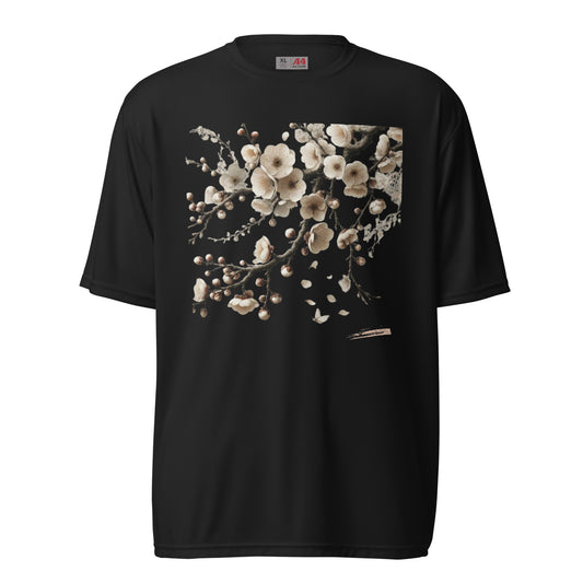 Unisex performance crew neck t-shirt Flower 11 Plum Blossoms