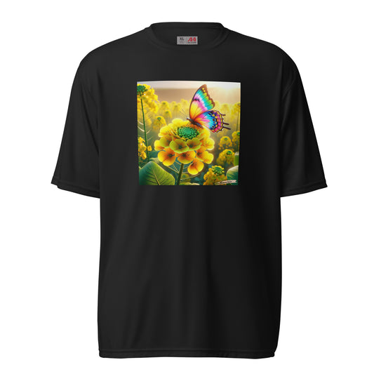 Unisex performance crew neck t-shirt Flower 16 Rapeseed