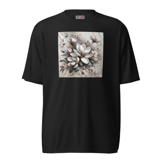 Unisex performance crew neck t-shirt Flower 19 Magnolia