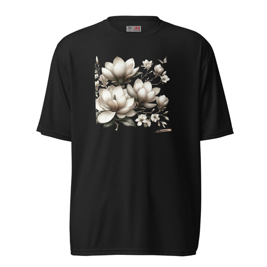 Unisex performance crew neck t-shirt Flower 21 Magnolia