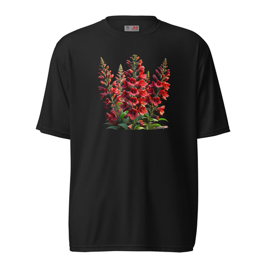 Unisex performance crew neck t-shirt Flower 30 Salvia Splendens