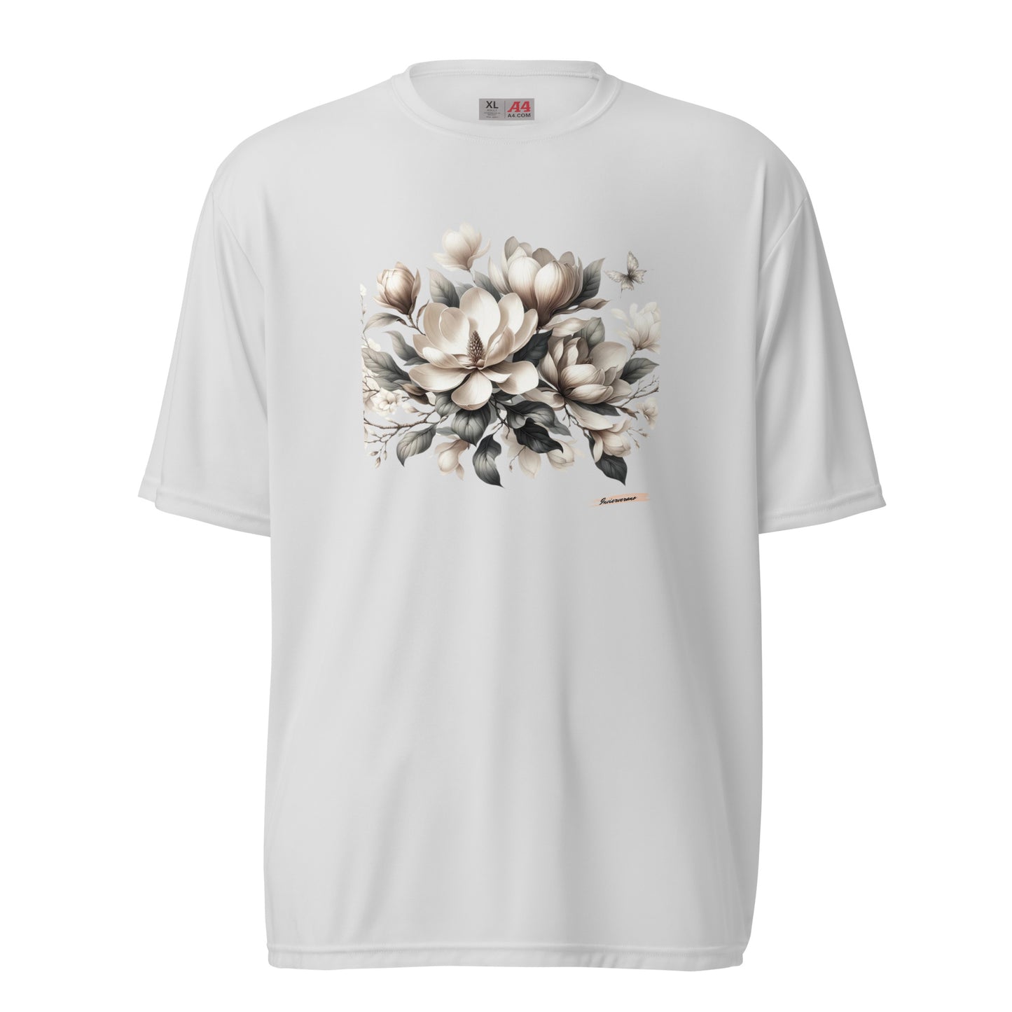 Unisex performance crew neck t-shirt Flower 22 Magnolia